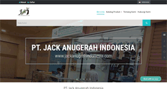 Desktop Screenshot of jackanugrahindonesia.com